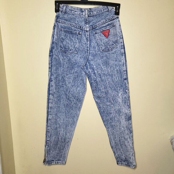 Prezzia Vintage 80s Acid Wash Zipper Jeans 3 24 - Picture 2 of 12